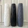 Large Floor Vase Tall Decorative Vase Textured Shatterproof Floor Standing Vase for Home Living Room Study Decor