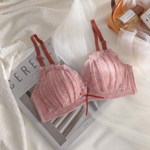 Deep V Underwear For Women Push Up Bras Floral Fashion Girls Lingerie Sling Backless