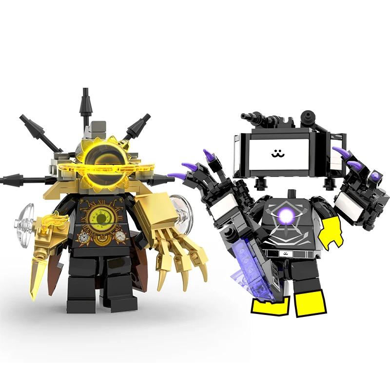 Nouvelles Figurines d'Action Multi-Articulées Skibidi Toileted TVman Blocs de Construction Modèle TVman Speakerman Cameraman Jouets pour Cadeau d'Enfant