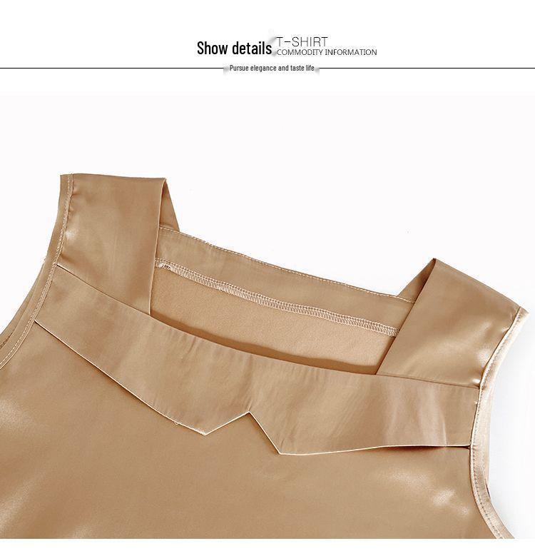 Plus Size Satin Camisole - New Summer Style Sleeveless Outerwear & Innerwear Top for Women