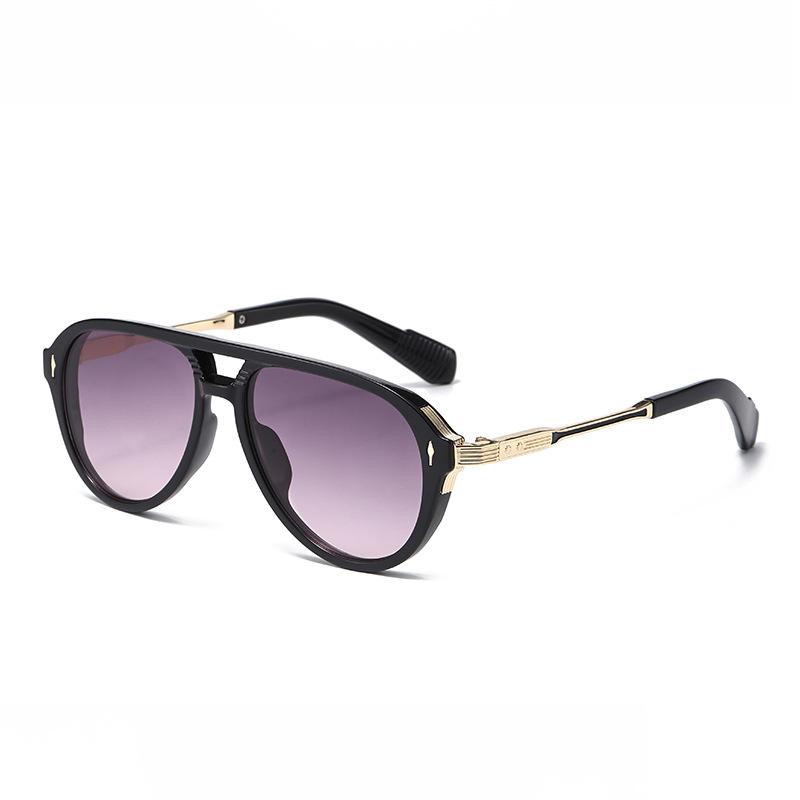 Fashionable Metal Sunglasses Party Gatherings Stage Performances Street Photography Fashion Wear Take UV Resistant Glasses