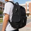Earbud Case Nylon Soft Protective Portable Earphone Pouch Carrying Case with Zipper for Outdoor Travel Black