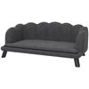 Dog Sofa, Pet Couch Bed for Medium, Large Dogs, with Legs, Cushion - Grey