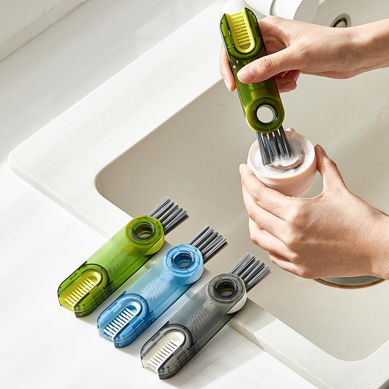 3-i-1 U-formet koppbørste for enkel rengjøring - Ideell for vannflasker, isolerte kopper, tåteflasker og tekopper.