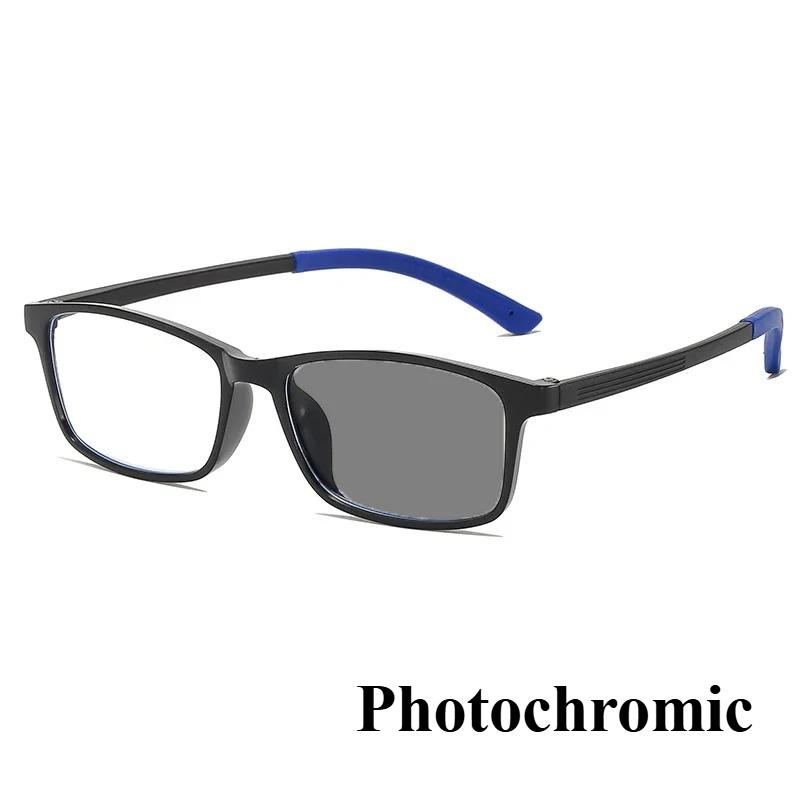 Neutral Classic Square Frame Multifocal Reading Glasses Ultralight Sports Anti-Slip Anti-Blue Light Presbyopia Glasses