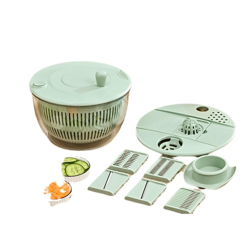 Multifunctional Vegetable Cutter & Salad Spinner with Large Capacity