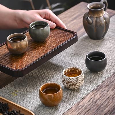 Tea Cup Five Elements Cup Kiln Variation Single Cup Owner Cup Tasting Cup Gongfu Tea Set Gift Box Set