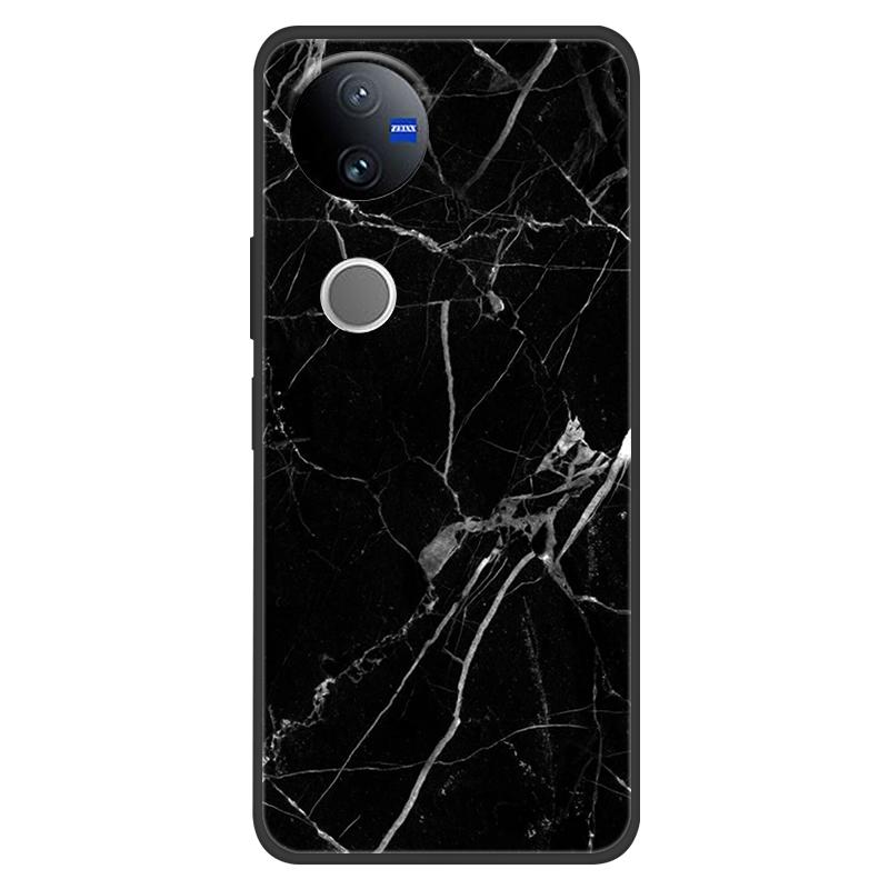 Marble Case For Vivo V50 5G Case Lovely Painted Silicone Back Cases Cover For Vivo V2427 V 50 Coque Anti Drop Protective Fundas