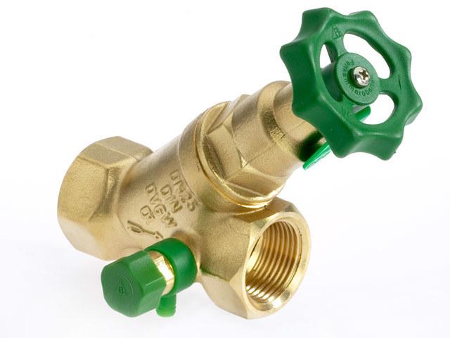 DN25 inclined seat valve, type 1603, GW 1 inch with non-rising stem, shut-off