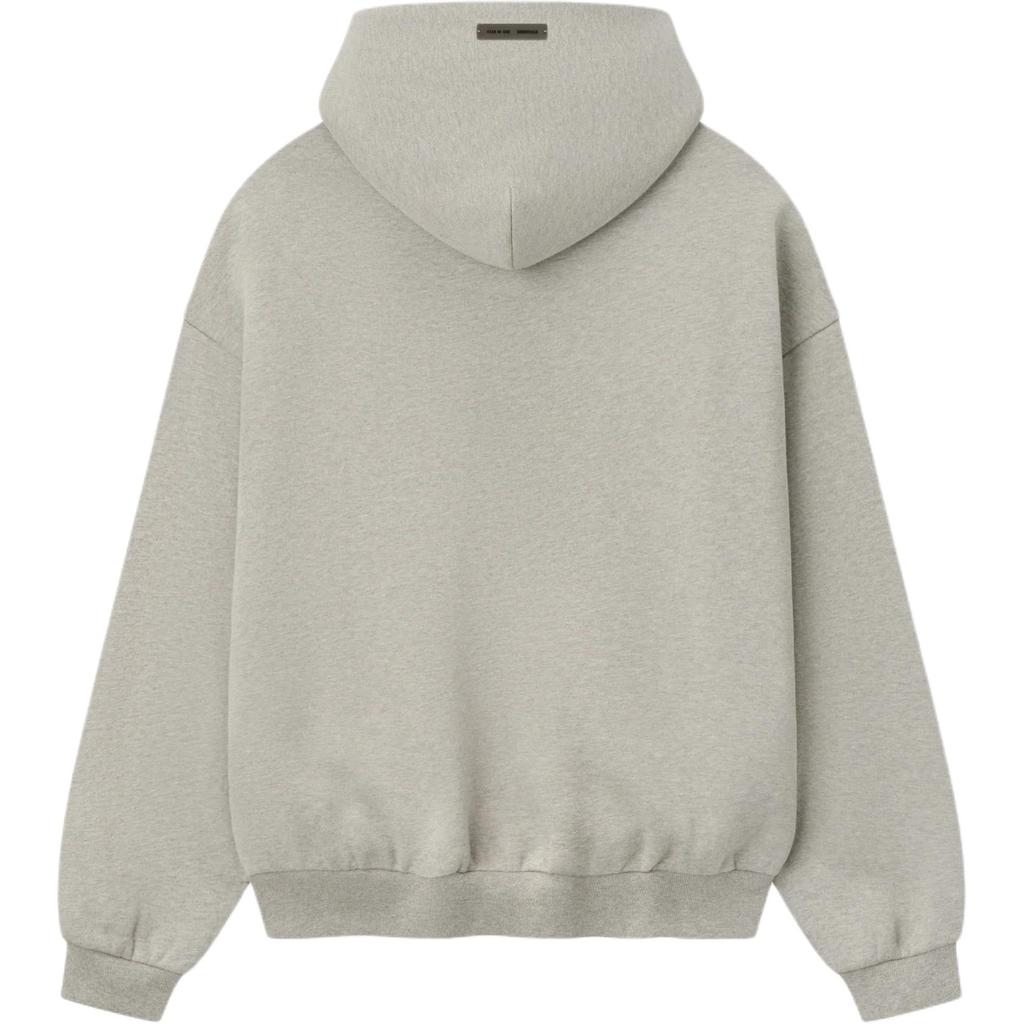 Fear of God Essentials Embossed 90s Fit Fleece Hoodie Warm Heather Men Tops Grey 192DT256211F