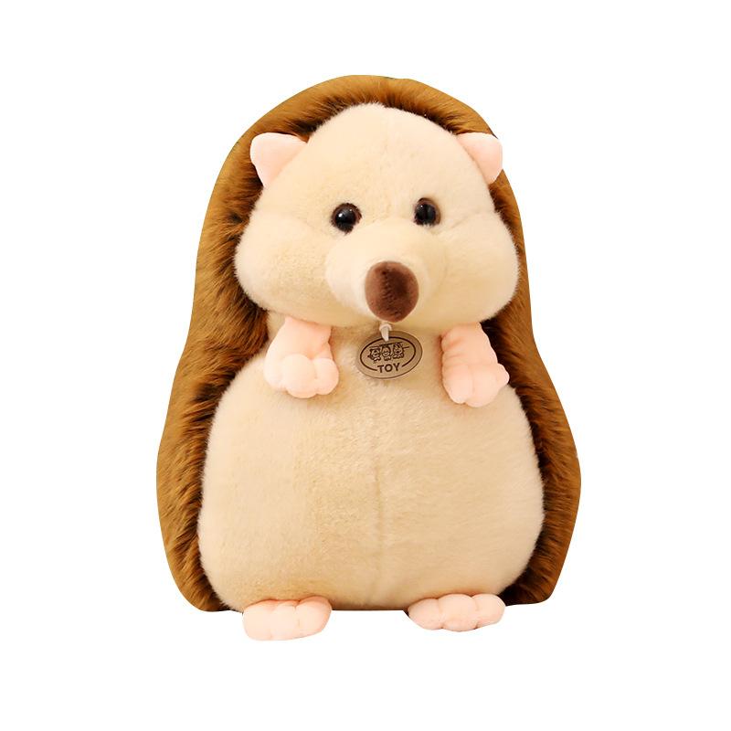 Cute simulation little hedgehog doll plush toy hedgehog doll children's company soothing rag doll birthday gift