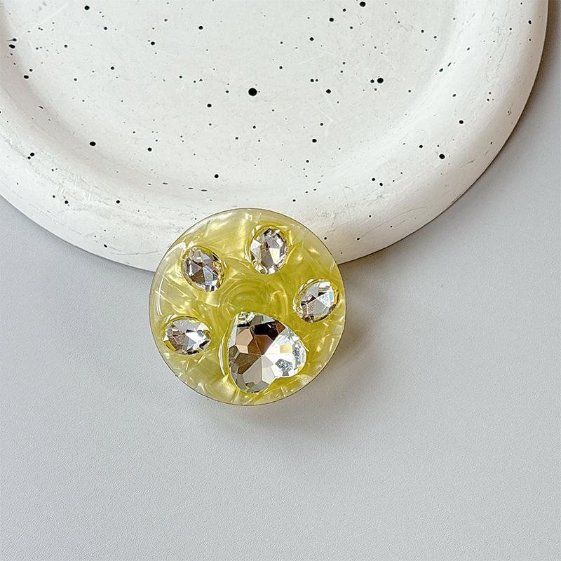 Rhinestone Magnetic Retractable Phone Holder with MagSafe, Foldable Desktop Support, Japanese Korean Style