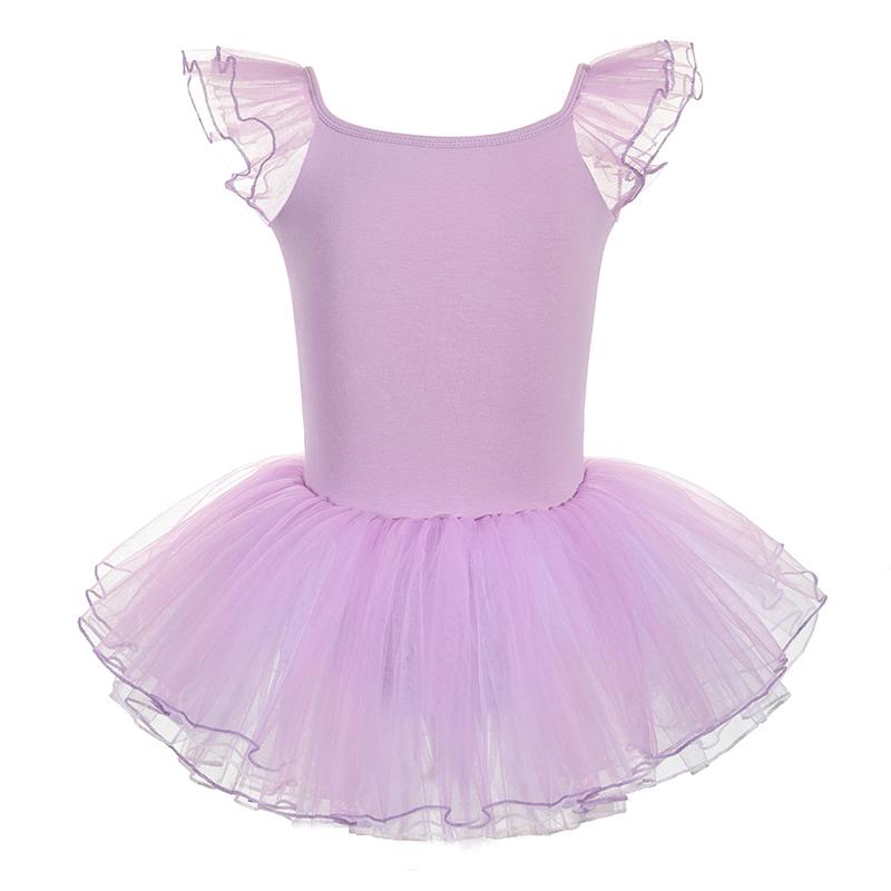 Girls Kids Ballet Tutu Skirts Dance Leotards Open Back Ballet Class Stage Performance Costumes