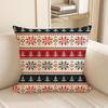 1Pc Christmas Pillow New Red Deer Double Sided Printing Christmas Gift Sofa Decoration Cute Cushion Waist Pillow Cover