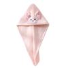 Fox Dry Hair Cap, Face Wash Headband, Makeup Remover, Coral Fleece Absorbent Dry Hair Towel