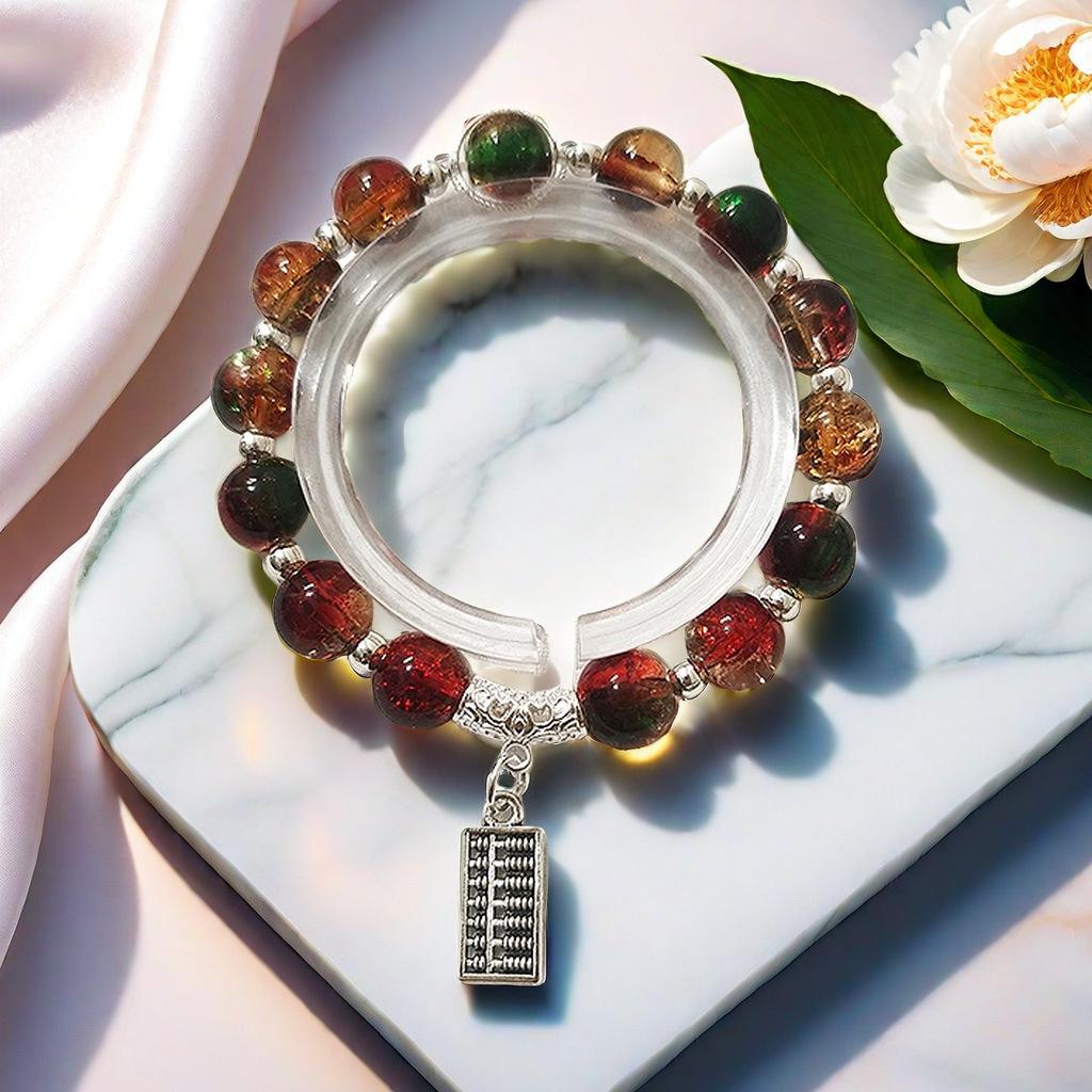 Daisy Popcorn Beaded Bracelet: Elegant Women's Hand Jewelry