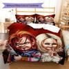 Chucky Pattern Bedding,Quilt Set Quilt Cover Pillowcase Home Birthday Gift (1 * Duvet Cover + 2 * Pillowcase, Without Core)
