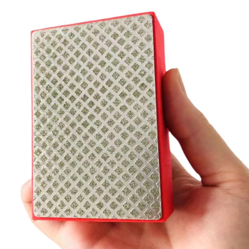 Diamond Hand Polishing Pad for Wood Metal Glass Tiles Ceramic Grinding 90x55mm Grit 60/100/200/400# Durable Abrasive Pad