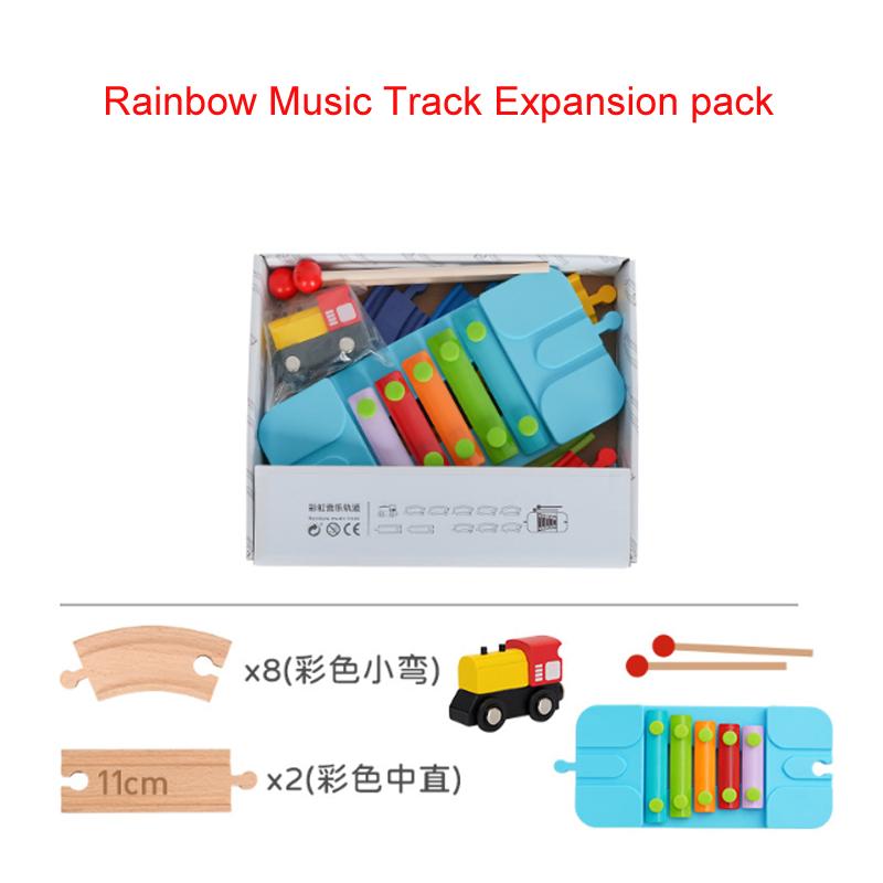 

Children s Wooden Train Track Toys Expansion Pack Accessories Wooden Track Set Beech Wood Track Fit for All Brands Trains Toys