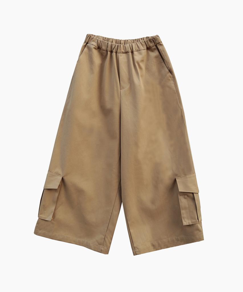 Kilyu Cargo Long Bermuda Pants_Beige