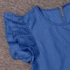 Women Casual Summer Sexy  Long-Sleeve Loose Thin Denim Dress