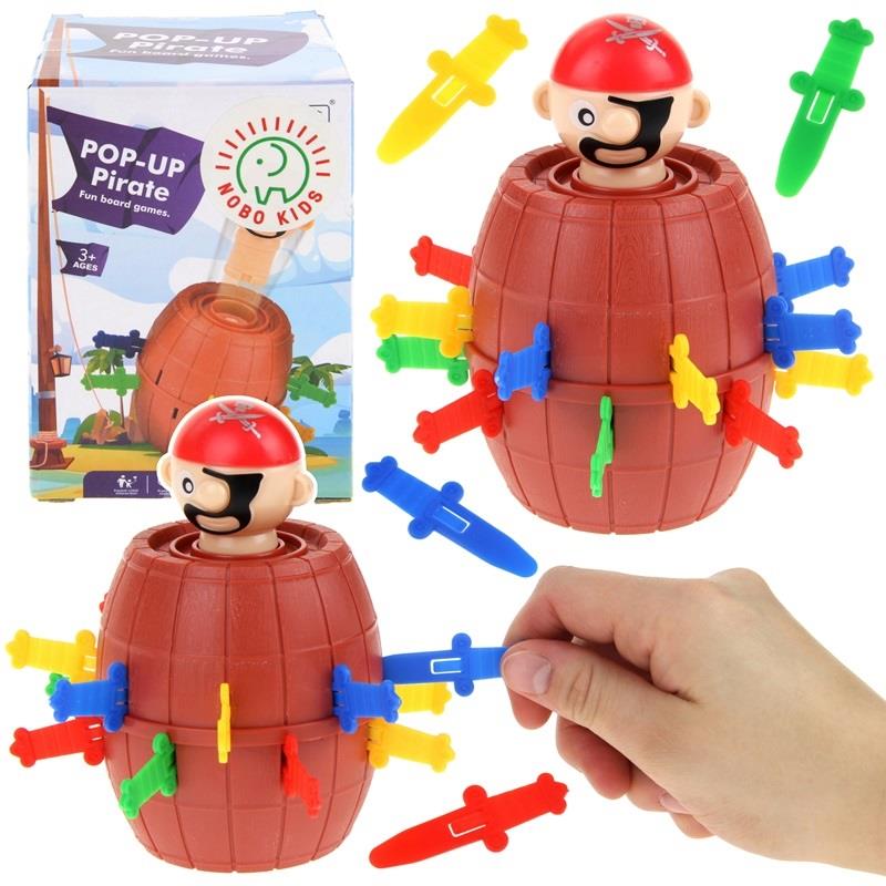 Crazy Pirate in a Pop Up Barrel Arcade Game