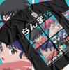 Ranma 12 TShirt Shampoo Rumiko Takahashi Kawai Waifu Unisexga Strip Black Shirt
