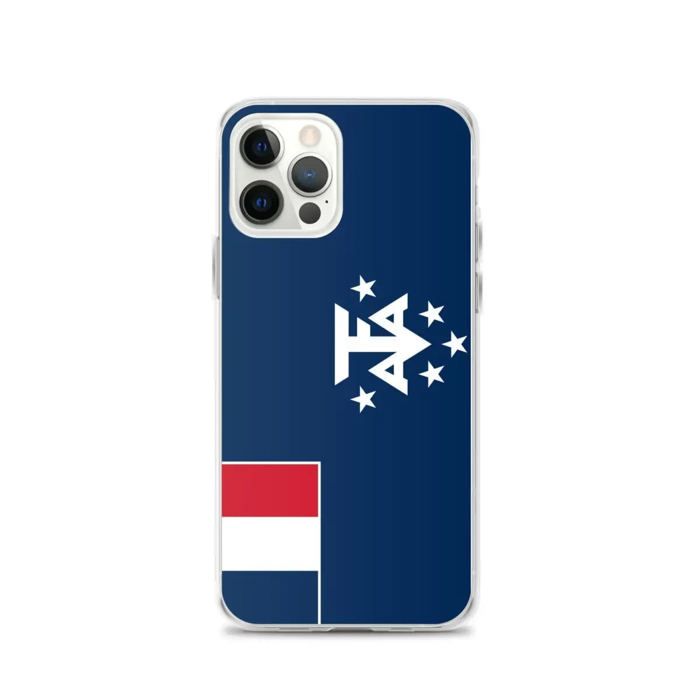Coque Télephone Drapeau Antarctique française officiel - iPhone 12 Pro