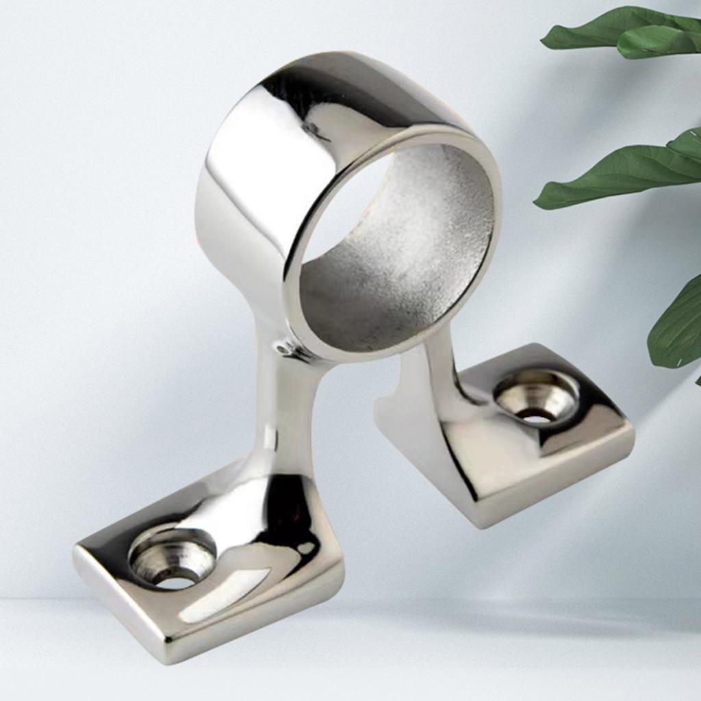 Stainless Steel Hand Railing Fitting Center Bracket for 25mm Tubing Stable Suitable for Watercrafts Marine Boat