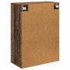 Wall Mounted Cabinet in Vintage Wood Look 66 x 34.5 x 90 cm Engineered Wood