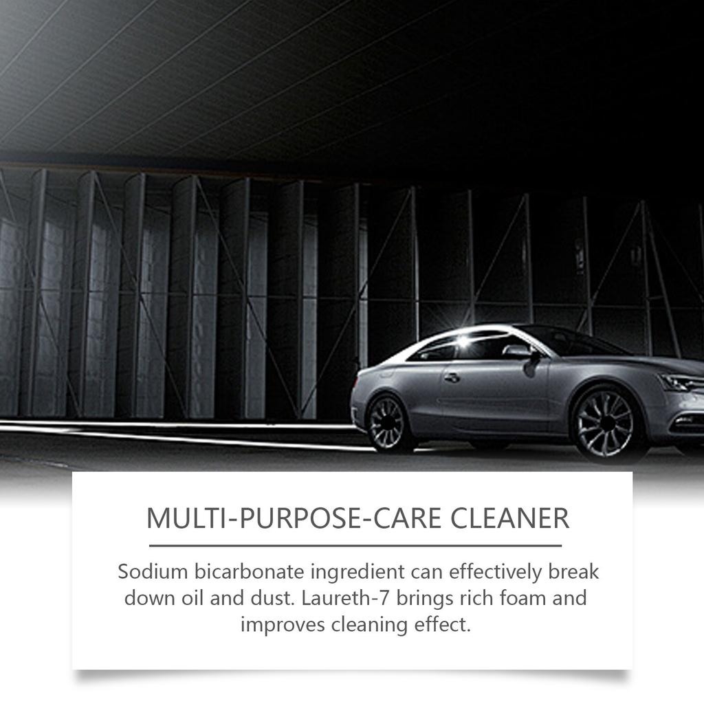 Car Multi-purpose Care Cleaner Leather Seat Interior Steering Wheel Decontamination Foam Cleaner 120ml