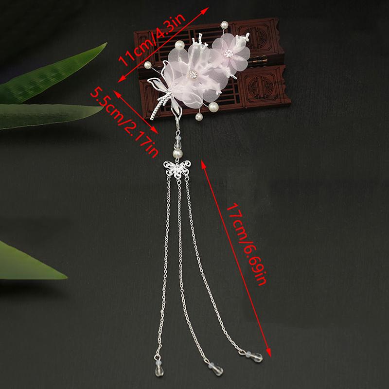 Libellen Haarnadel Quaste Frauen Mädchen Haaraccessoire Haarnadel Elegant Klassischer Stil Libelle Traditionell Hanfu Chinesischer Stil