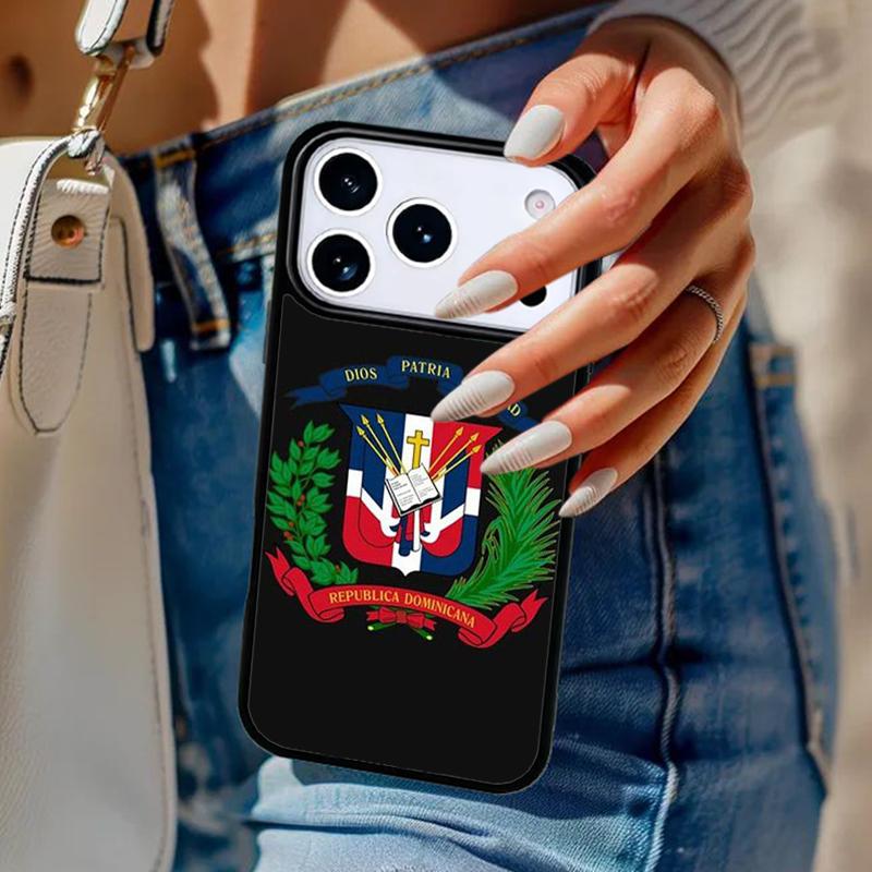 Dominican Republic Flag Phone Case For iPhone 17 Air 14 15 13 12 Max Cover For Apple 14 15 16 16e 11 Pro Max Plus