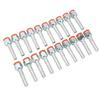 20PCS Air Conditioning Hose Barb Fitting Straight Aluminum High Strength Universal for Cars Trucks 5 8in
