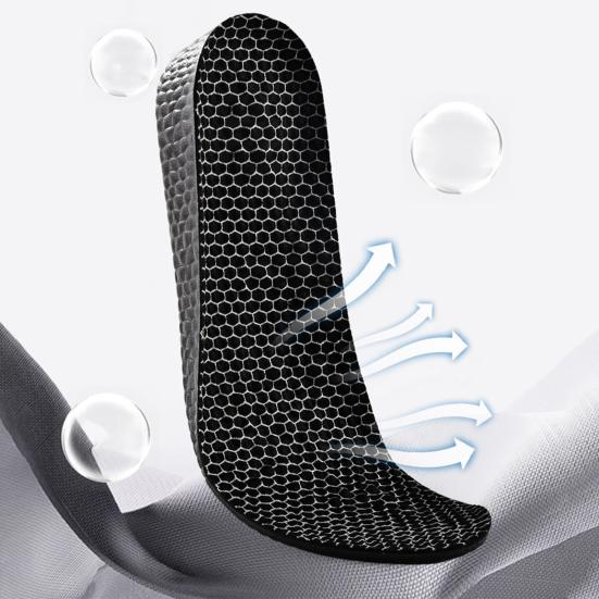 Inner Heightening Insole Cushioned Foam for Men Women Shock Absorption Arch Massage Support for Running Walking Fitness