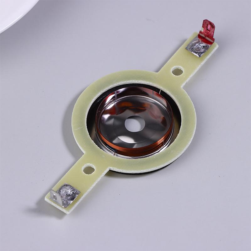 2Pcs 25.4Mm Tweeters Voice Coil Round Speaker Treble Coil Horn Titanium Film Copper Clad Alumium Diaphragm Repair Parts