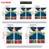 2pcs  2D Plane Printing Print Curtains Happy Back To School Polyester Fabric (without Rod) Home Decor for Bedroom & Various Rooms
