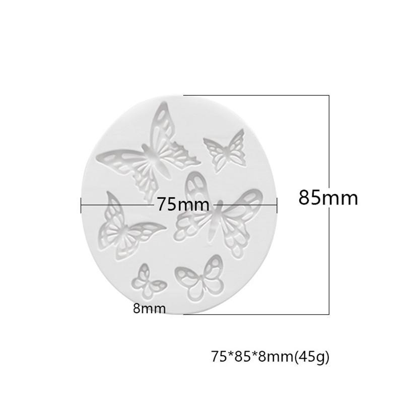 Sugarcraft Butterfly Silikonform Fondantform Kakedekor Verktøy Sjokoladeform