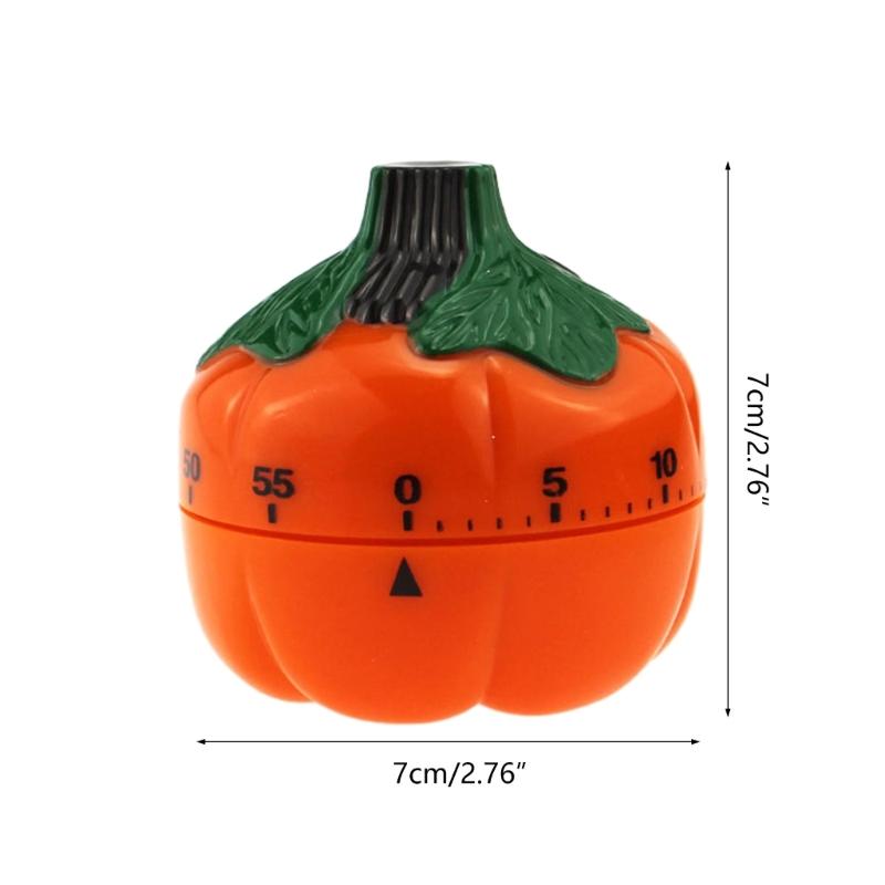 Praktischer Küchenwecker 60 Minuten Niedlicher Mechanischer Timer zum Kochen Backen Kürbis Küchenwecker Geschirr Dekor Timer