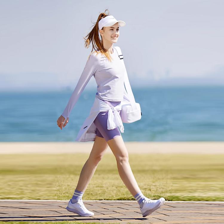 SAUCONY Solid Color Breathable Pullover Long Sleeve Raglan T-Shirt Women Tops SC1239067-4