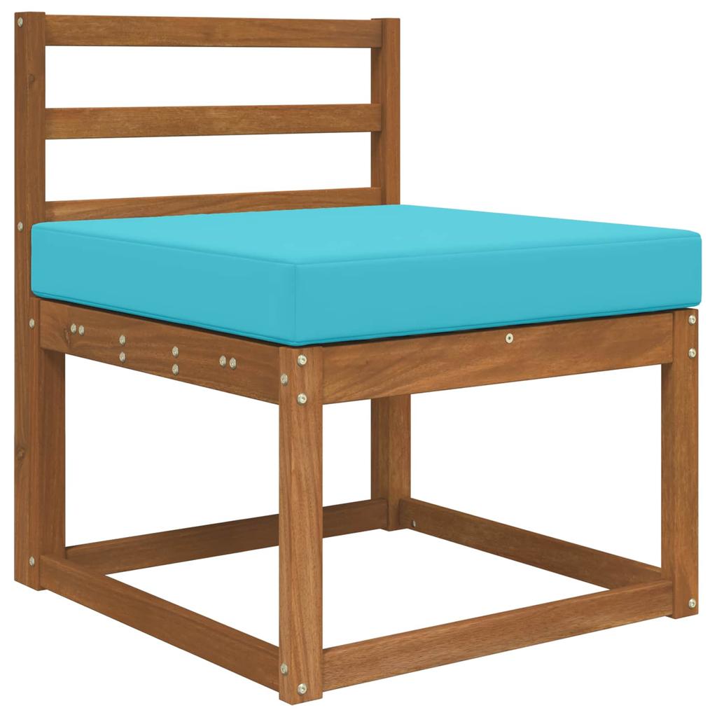 Outdoor Sofa Cushion Turquoise 60 x 60 x 8 cm Polyester