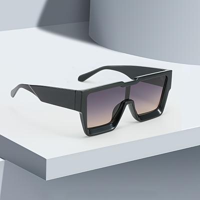 Vintage Trendy Sunglasses for Women Minimalist Square Glasses Gradient Color Fashion Gift for Friend