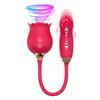 Rose Shape Vagina Sucking Vibrator Intimate Nipple Sucker Oral Licking Clitoris Stimulation Thrusting Powerful Sex Toy for Women