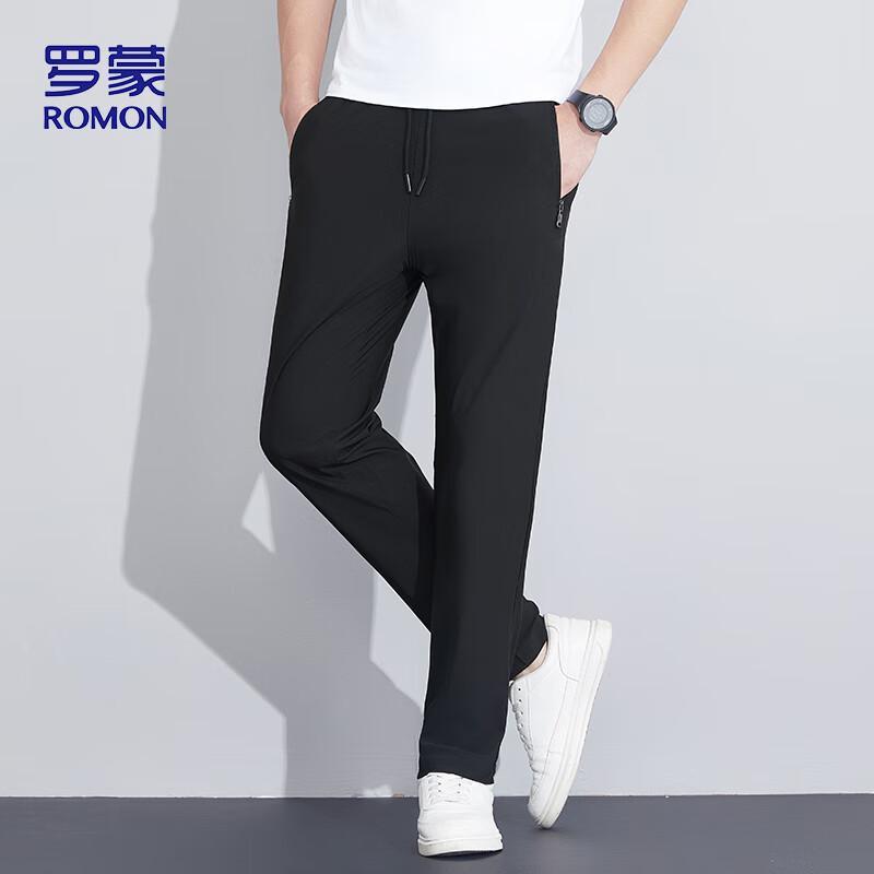 ROMON Men's Ice Silk Casual Long Pants KZ0206