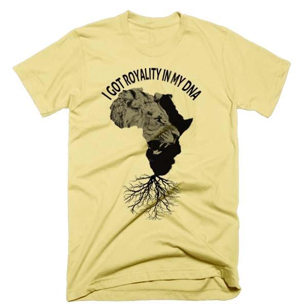 African Map T-Shirt Kente Pattern Black History Wakanda Stay Woke Melanin Tee L