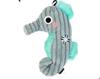 Squeaky Corduroy Dog Toys Plush Bite Resistant Chew Toys for Puppy Training Shark Crab Seahorse Interactive Pet Toys for Small