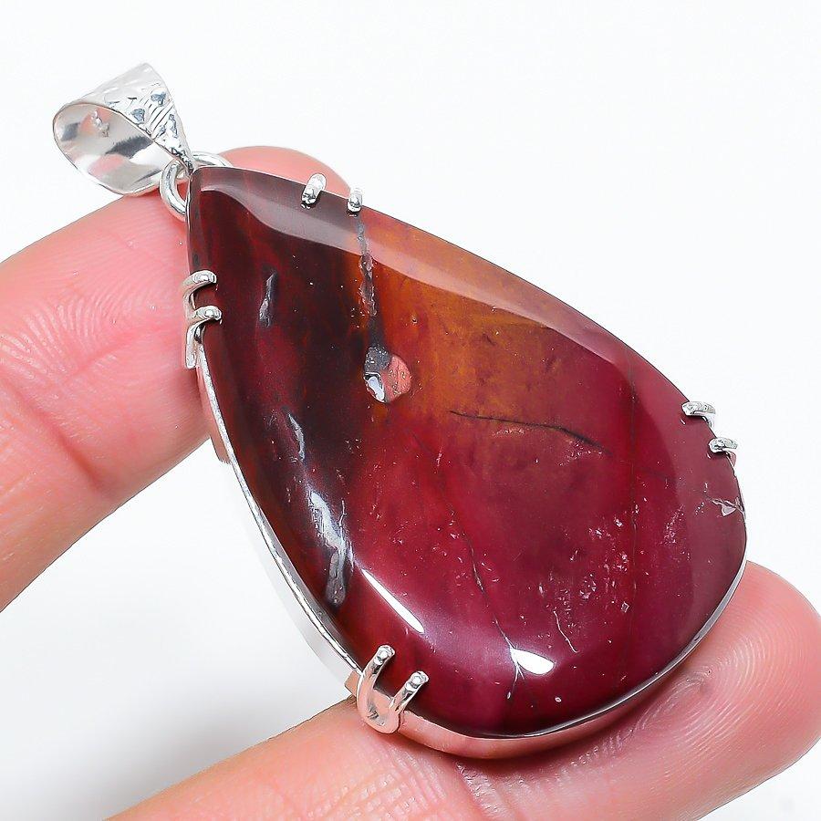 

Red Mookaite Gemstone Handmade Ethnic Jewelry Pendant 2.36 VR-2598