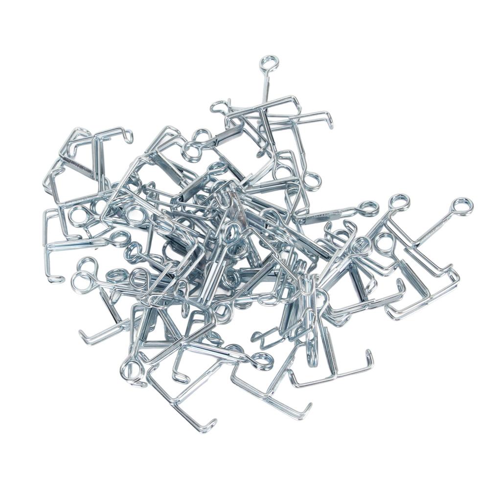 50Pcs Flat Jaw Pinchcocks Stainless Steel Strong Clamping Rustproof Latex Tube Clamps for Chemical S