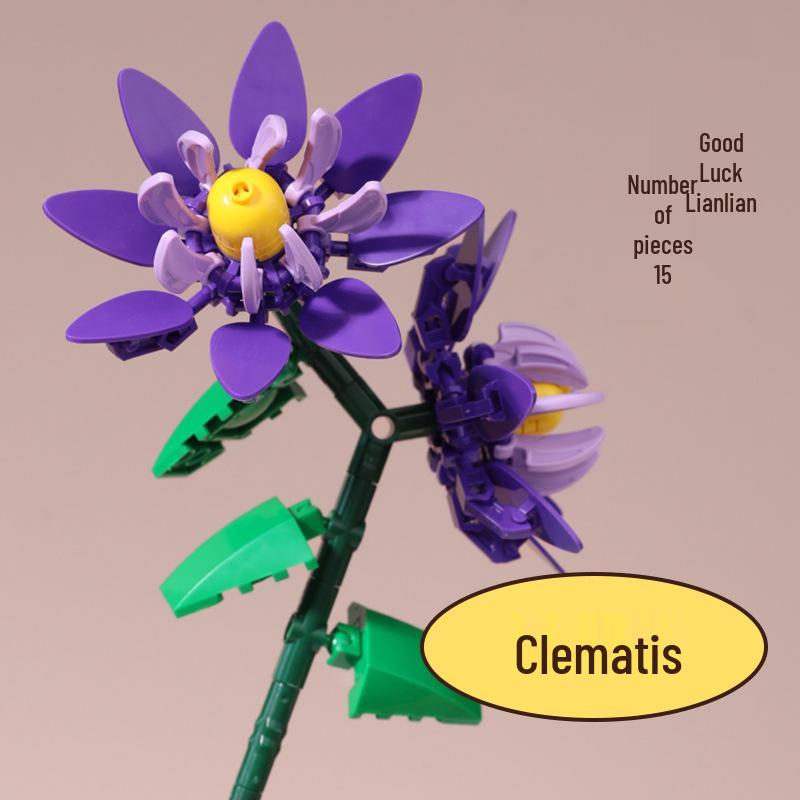 

Марс Свинья Креативный Цветок Сборка Строительные Блоки: Детская самодельная декорация, игрушка и пазл для девочек.