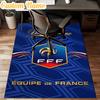 Custom Name France Football Emblem Rug Office Rug Chair Mat Non Slip Carpet Rugs for Bedrooms Dining Room Living Room Home Decor gifts